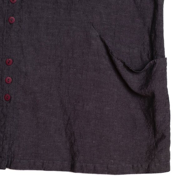 Gudrun Sjöden Linen/Cotton long line tunic top Lagonlook Boho size XL - Picture 4 of 7